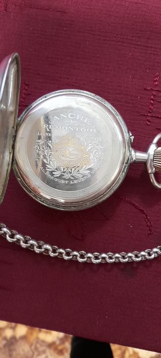 Годинник швейцарскій карманний 19-20 століття серебро.