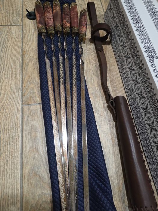 Набір шампурів 6 шт. (ручна робота), 4300 грн.