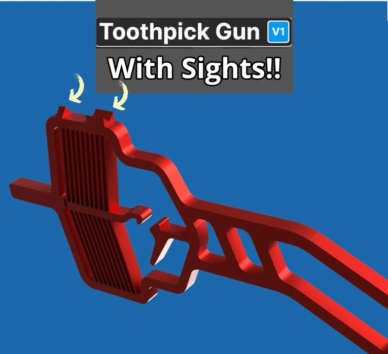 Pistola Lança Palitos "Toothpick Gun"