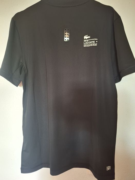 T-shirt Preta Sport Lacoste
