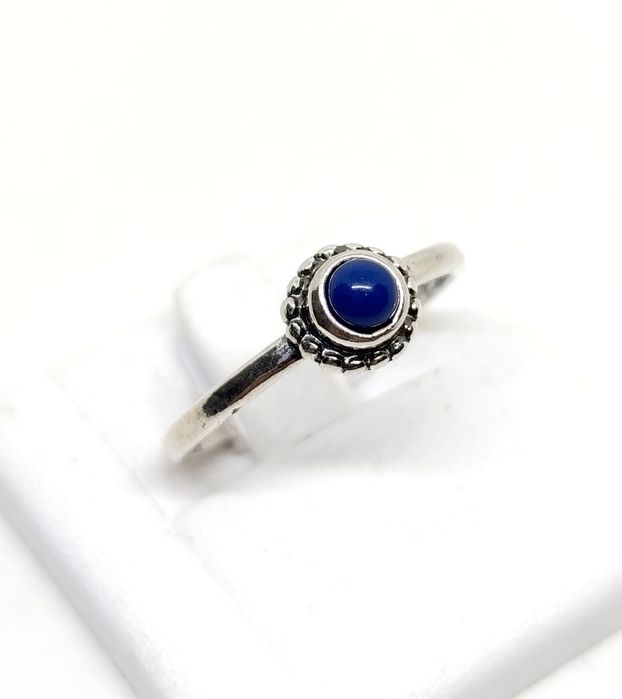 Pierścionek lapis lazuli rozmiar 14 srebro 925