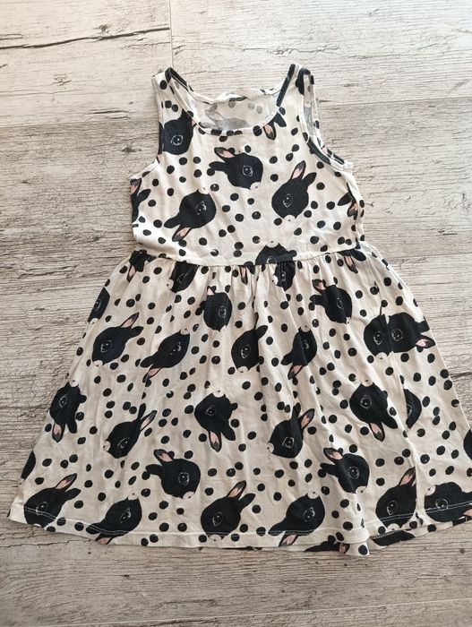 Sukienka H&M 116 w zajączki