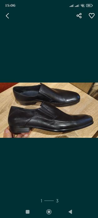 Чоловічі шкіряні туфлі.