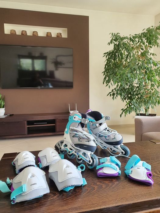 Rolki Oxelo stan bardzo dobry +kask +komplet ochraniaczy