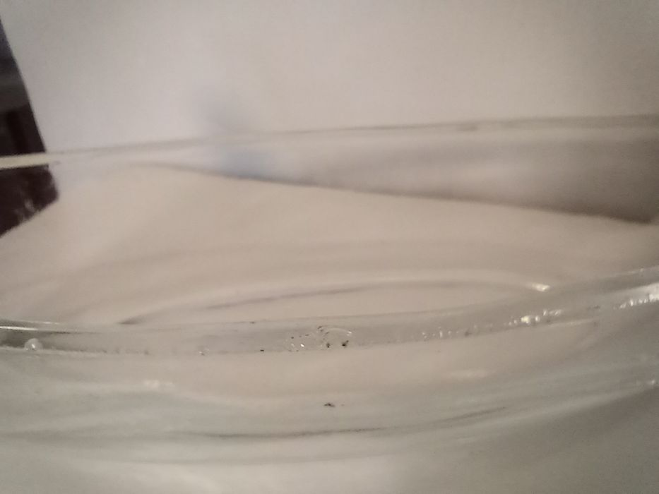 Ząbkowice szkło półmisek łódka Wikingów bezbarwna