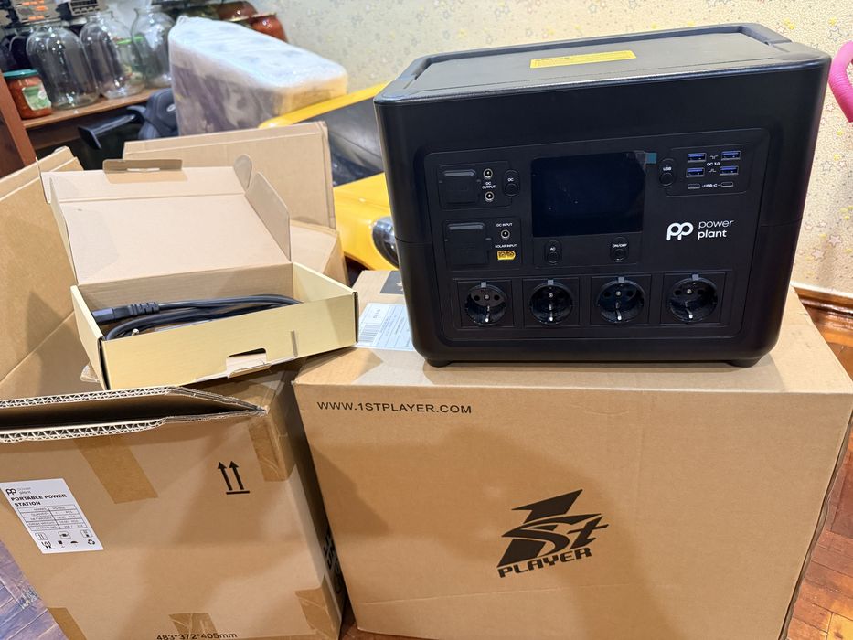 Зарядная станция PowerPlant 1800W, 1484.8Wh. Новое