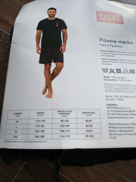Piżama męska cleve