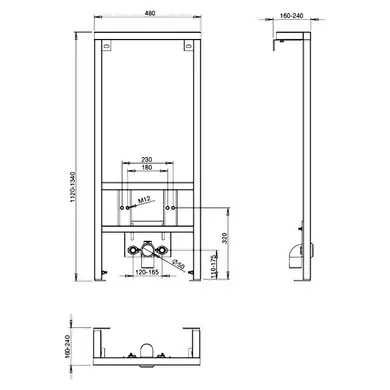 Інсталяція під біде Roca А890071000