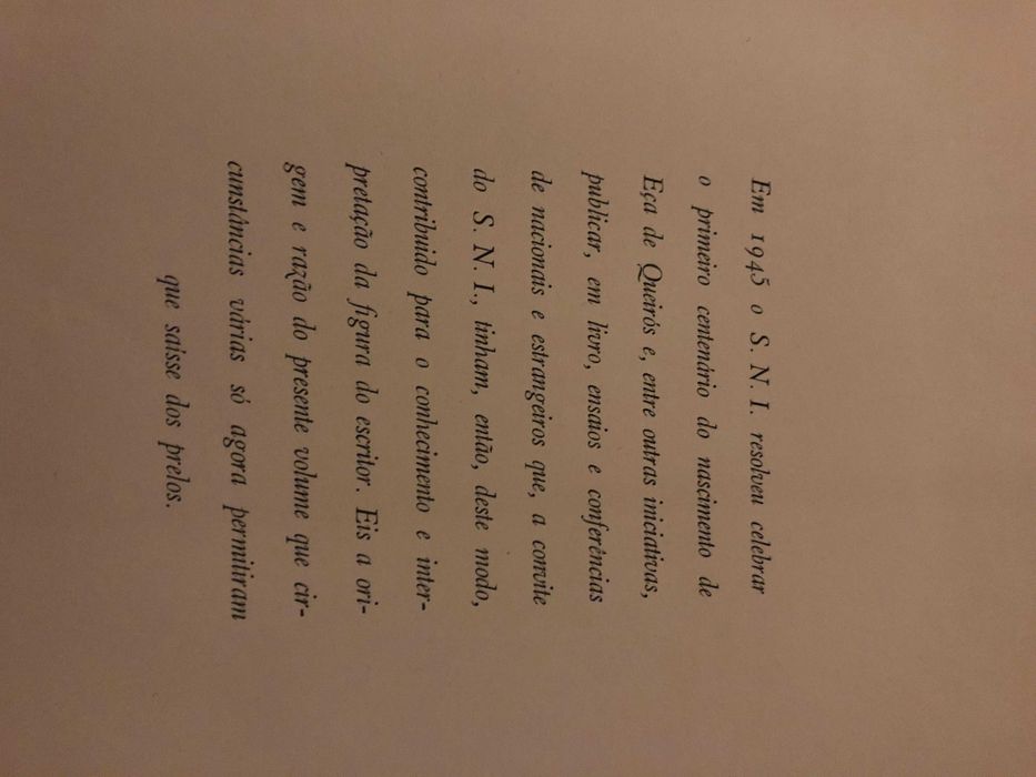 Livro Raro: EÇA DE QUEIRÓS no Centenário do seu Nascimento