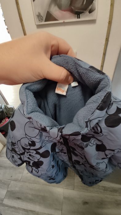 Kombinezon zimowy myszka Mickey mini miki 98 jak nowy odblask disneyi