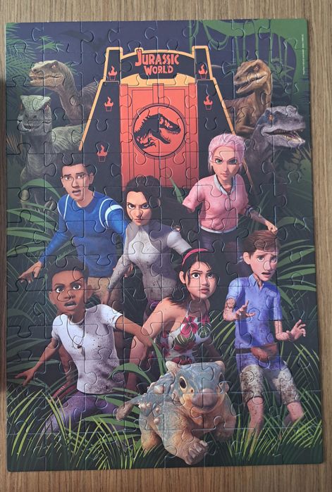 Puzzle Jurassic Park Obóz Kredowy Dinozaury