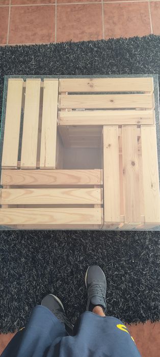 Mesa de Centro /Apoio Com Vidro