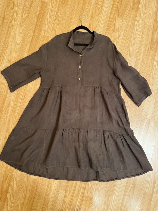 Платье 100% лен, Италия, р. М- XL