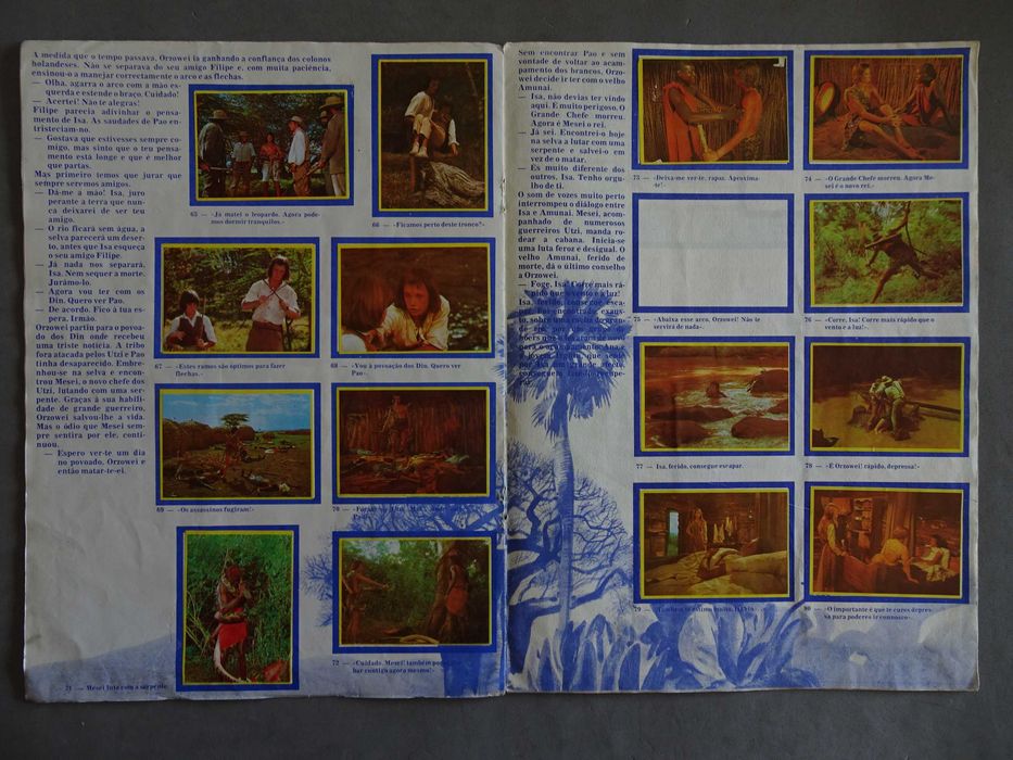 Caderneta de cromos incompleta Orzowei (faltam 13 cromos)