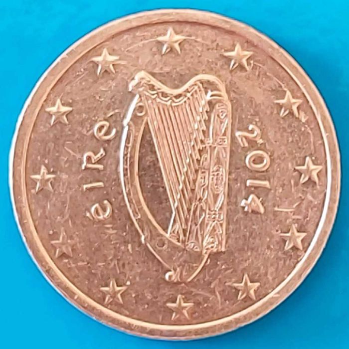 2 cêntimos de 2014 da Irlanda, Harpa