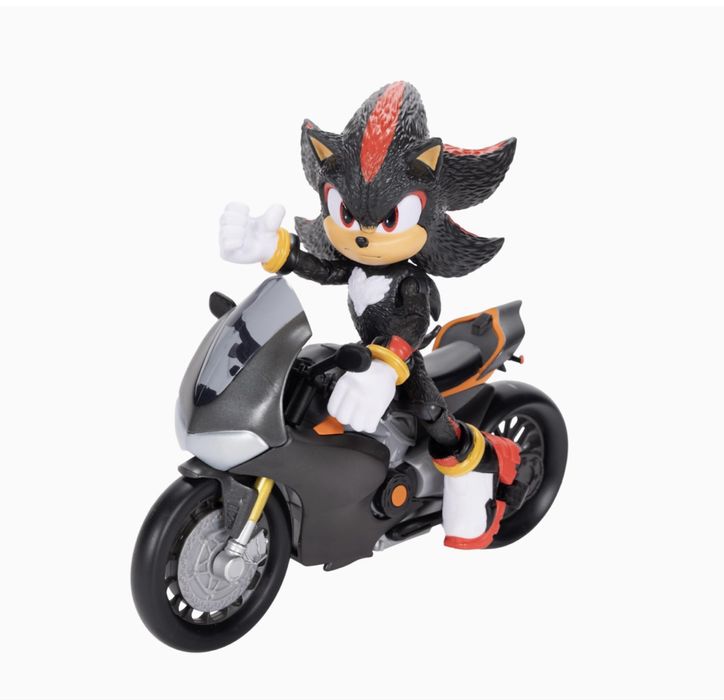 Sonic Shadow Соник 3 у кіно фігурка Шедоу і мотоцикл