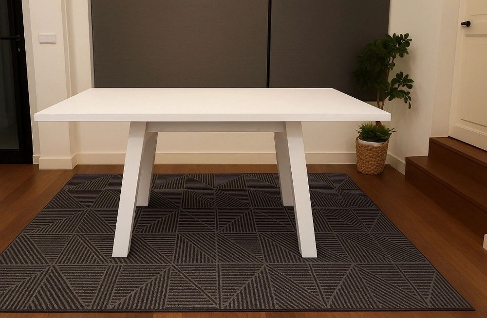 Mesa extensível alto brilho como nova