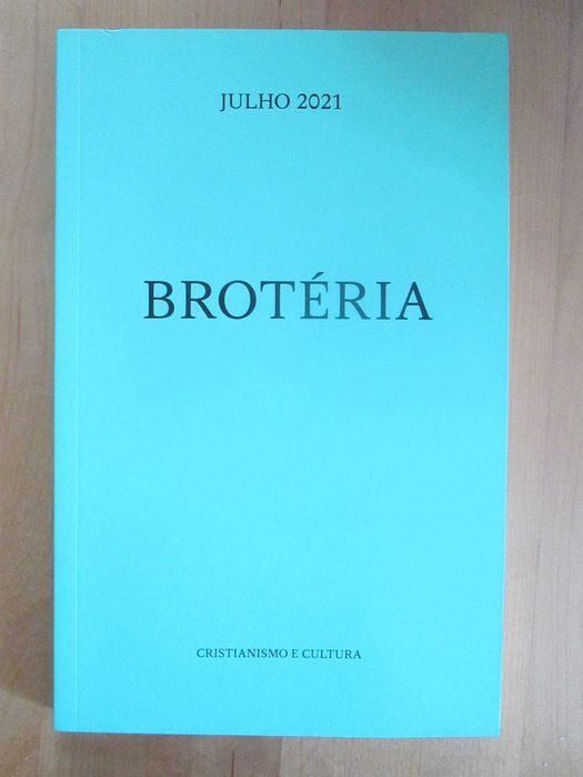 Revista Brotéria, de Julho de 2021
