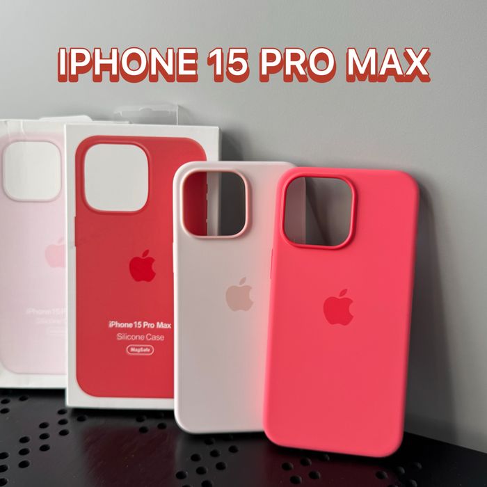 Чехол для iPhone від 12 до 15/Pro/Pro Max Apple Silicone case з MagSafe