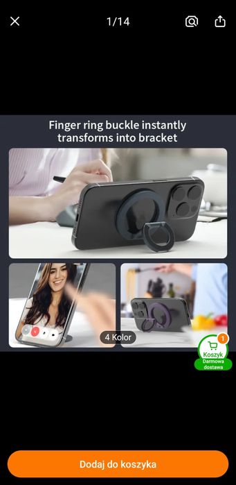 Uchwyt Ring Magnetyczny Magsafe