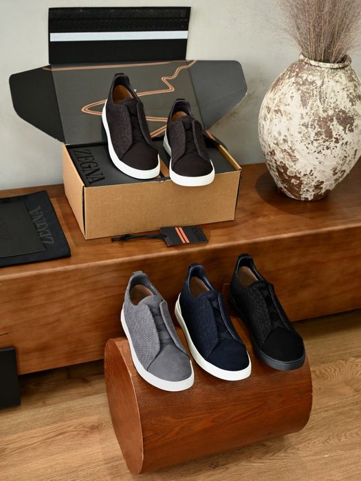 Чоловічі кеди Zegna 39-46 Натуральні матеріали | Преміум якість