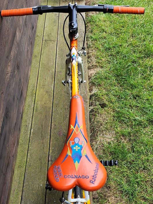 Rower Colnago szosa UNIKAT, wysoka stalowa rama, w barwach Rabobank