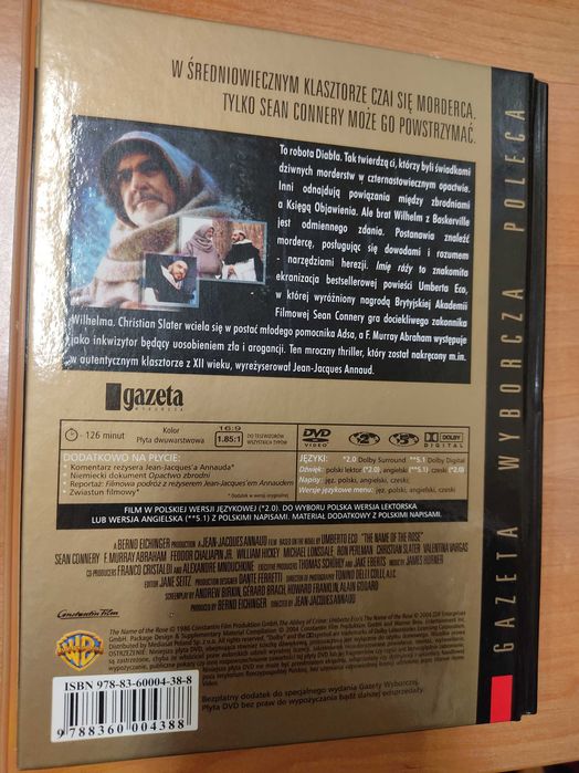 Film DVDIMIĘ RÓŻY [DVD+BOOK] napisy lektor polski