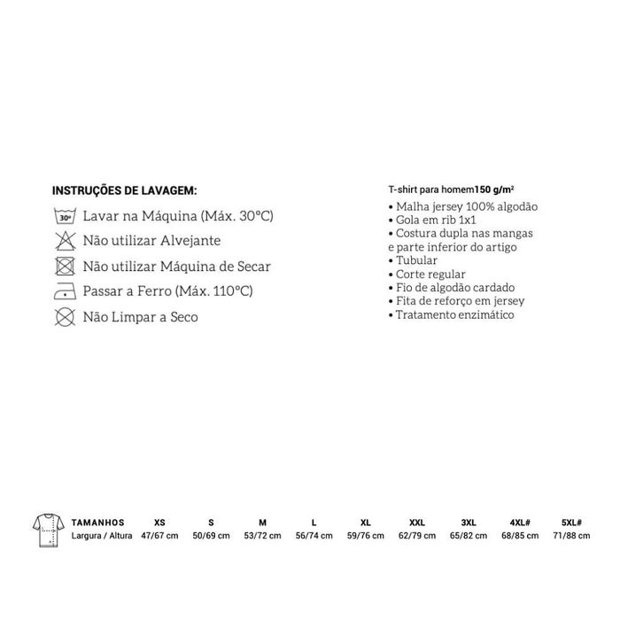 T-shirt unissexo Algodão personalizada nome e número | Preto ou Branco