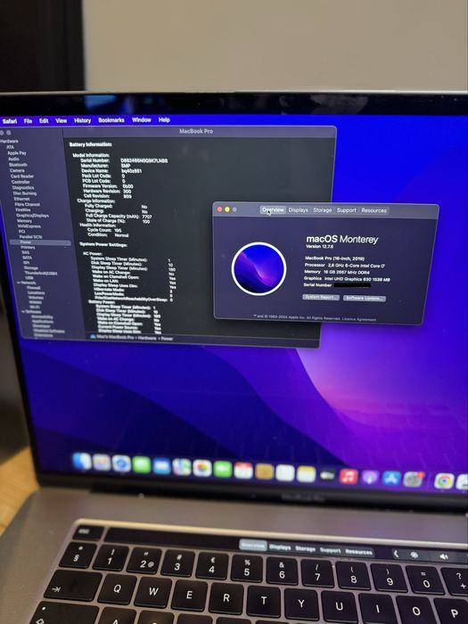 Macbook Pro 16" 2019 | 16GB | 512GB | 195 ciclos