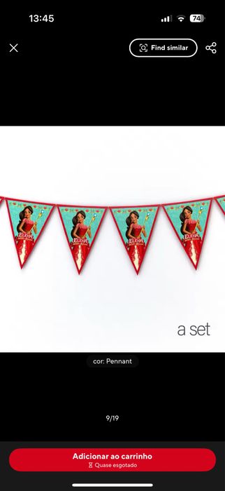 Fundo tela vinil festa Elena de Avalor bandan menina Leonor placard