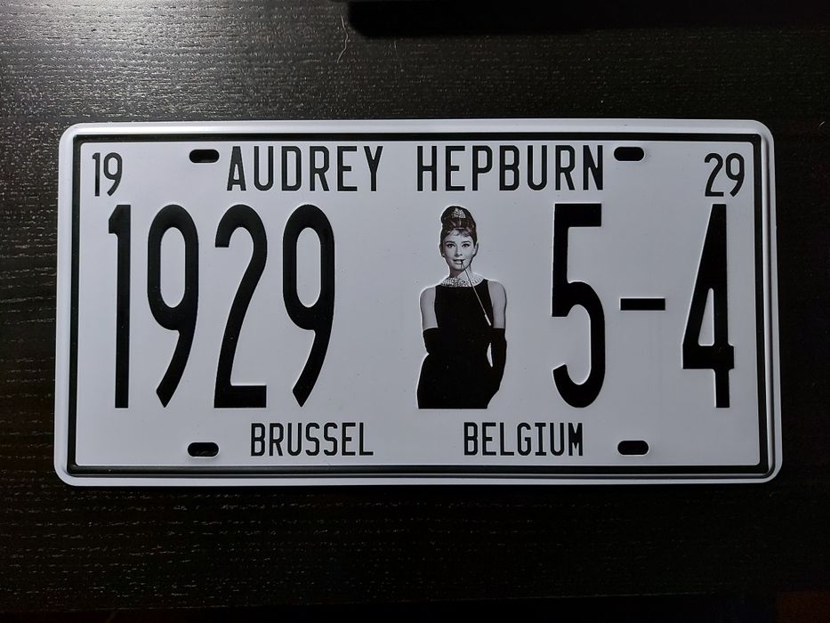 Matricula estrangeira vintage
