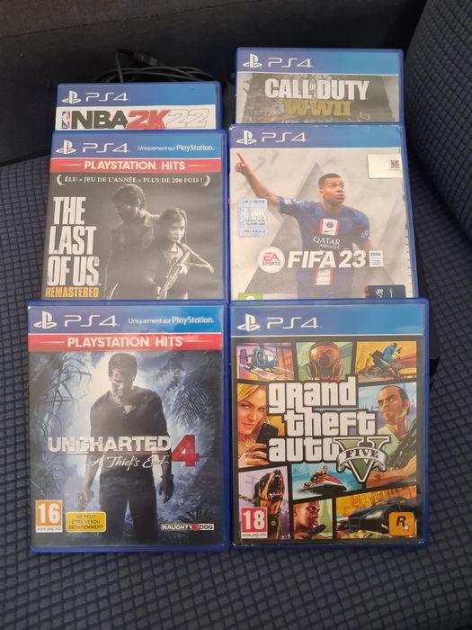 PS4 Pro 1TB + Comando + 6 Jogos – Excelente estado!