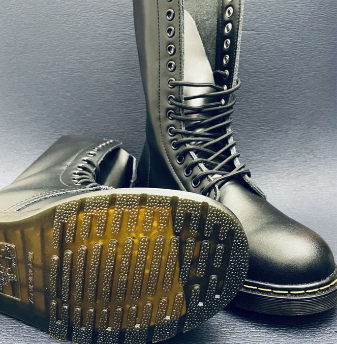 Glany Combat Boots oficerki kozaki 14 dziurek wysokie buty Dr Martin