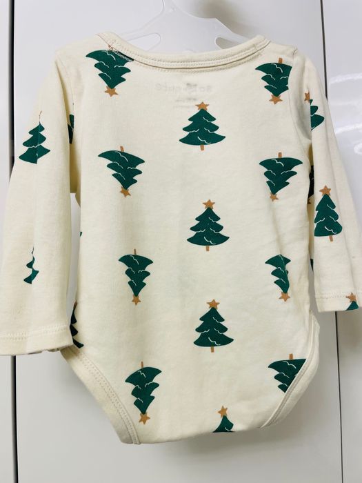 Новорічні боді для дитинки віком 3-6 місяці