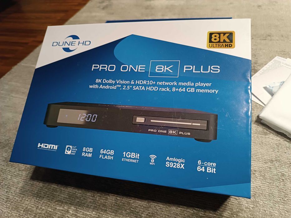 Odtwarzacz sieciowy Dune HD Pro 8K Plus 8K AV1 HDR10+ Dolby Vision GW