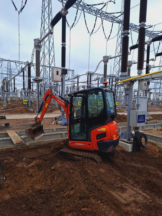 Usługi minikoparką wiertnica