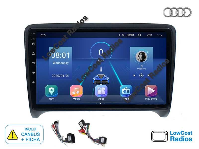 Auto Rádio ANDROID - AUDI TT (2006 a 2014) | 9'' GPS BT USB APPS WIFI | CARPLAY • ANDROID AUTO