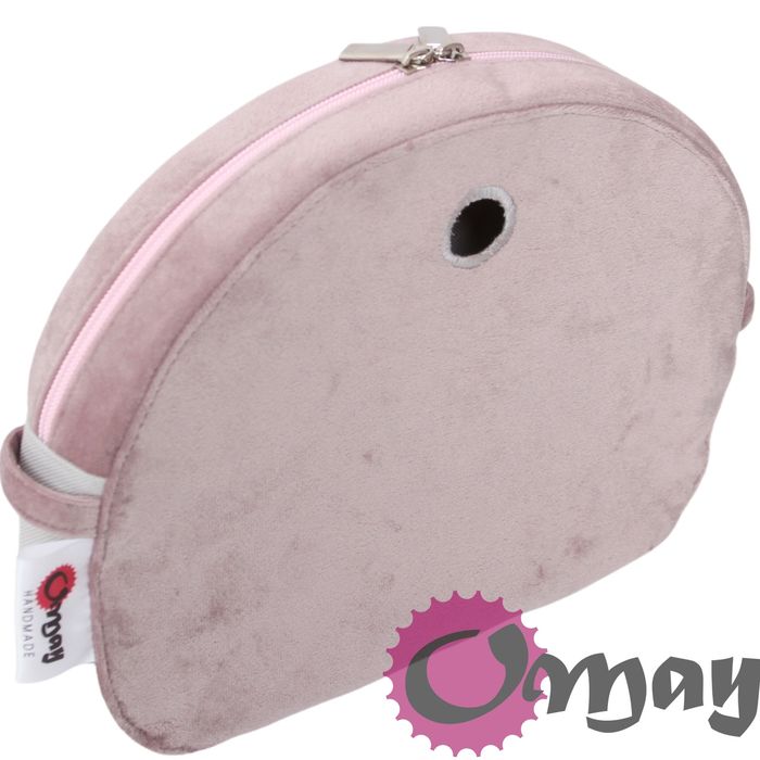 organizer do OBAG MOON LIGHT welur brudny róż puder 2 kieszenie OMAY