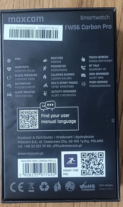 Smartwatch FW56 Carbon Pro maxcom