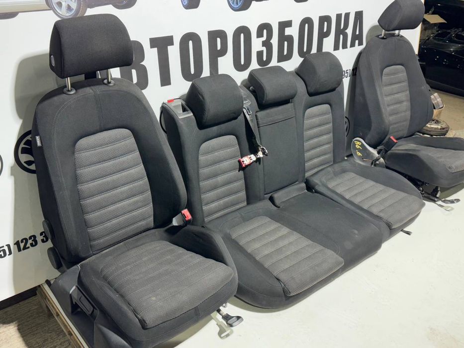 Сидіння сидушки салон Пассат Б6 сиденья Passat B6 рекаро тряпка