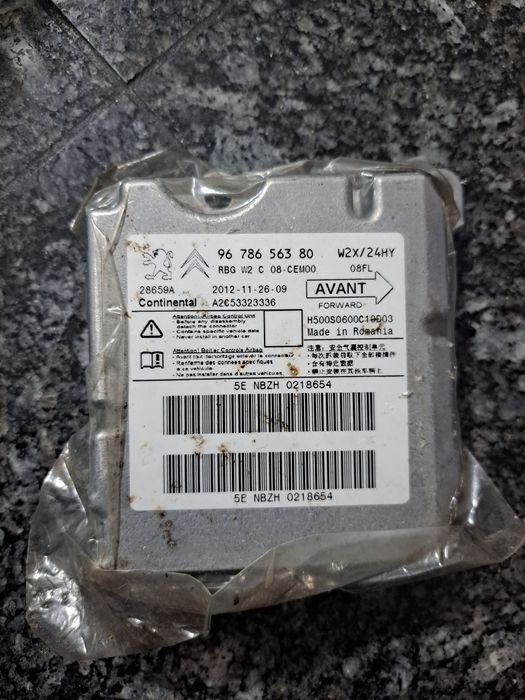 Módulo Centralina Airbag Peugeot 508 - Continental 9678656380 Original