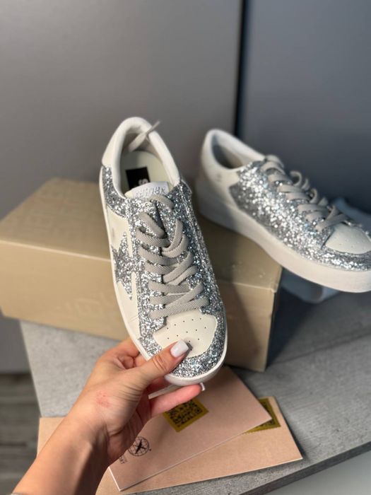 Кеди кеды голден гуз срібло кроссовки женские Golden goose