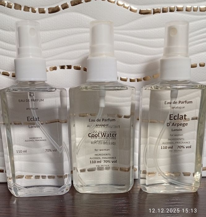 Духи масляні, парфумована вода