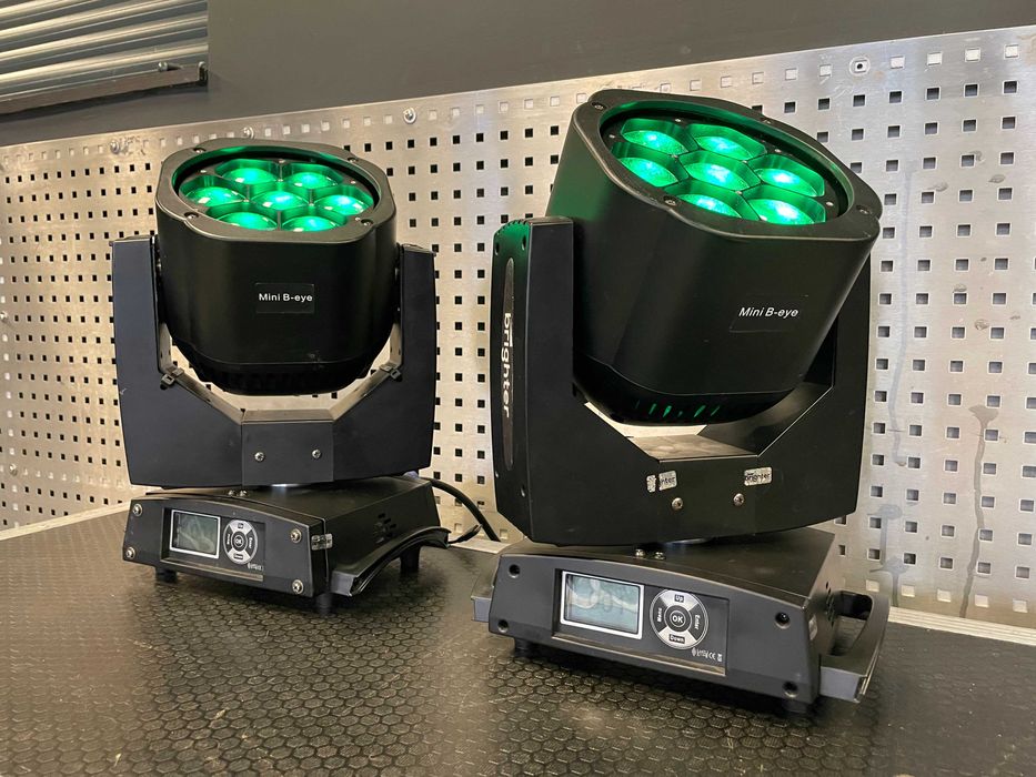 Głowy ruchome beam/wash Brighter Mini B-Eye 7x40W zoom, flower + case