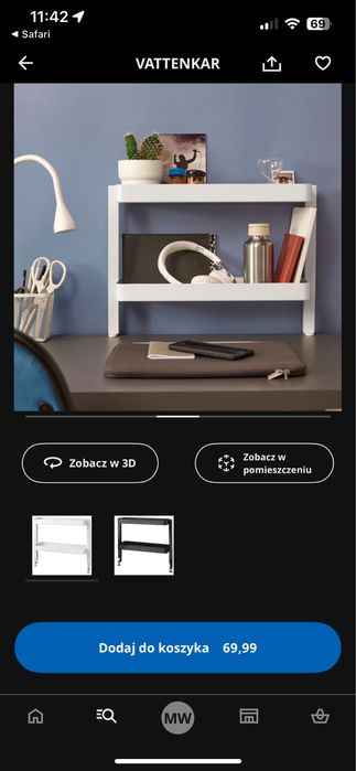 Półka na biurko IKEA VATTENKAR - NOWA