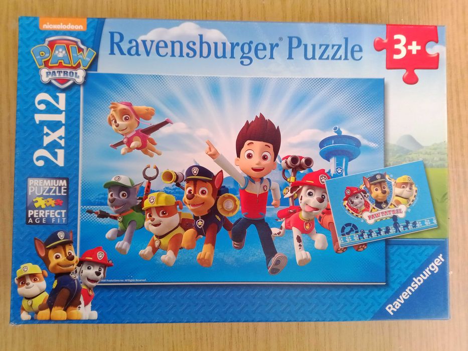 Пазли 26х18см.,рамкові 2в1 (2х12єлементів). 
Ravensburger Huzzle.