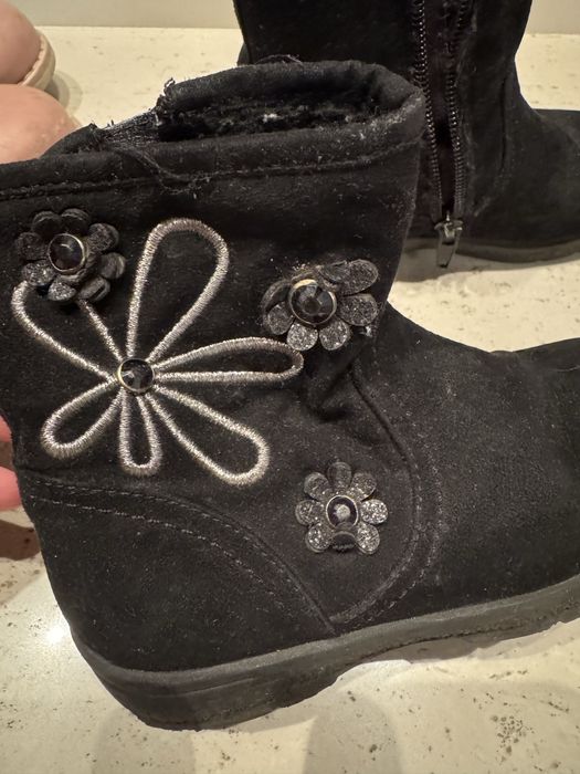 Buty zimowe ocieplane, botki, gumaki hello kity dla dziewczynki 26-27