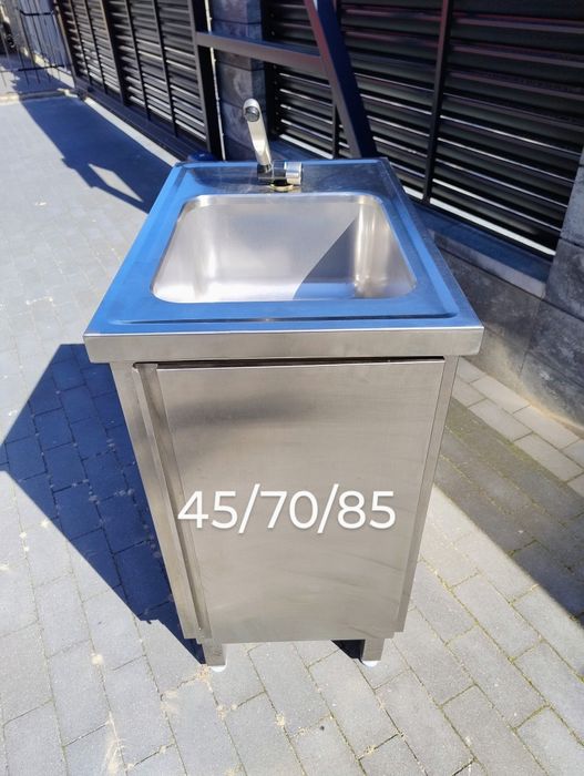 Szafka nierdzewna z zlewem