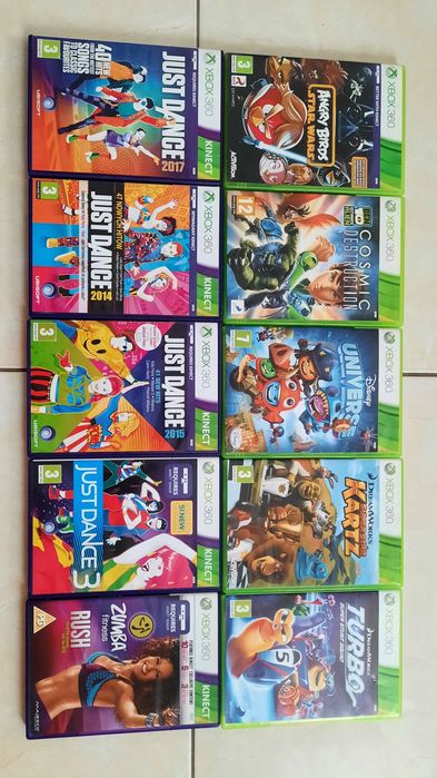 Gra Xbox 360 - Just Dance 15,17,Turbo,Kartz,Ben 10