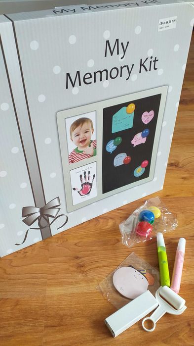 Smiki My Memory Kit ramka na odcisk bobasa z tablicą, narodziny,roczek